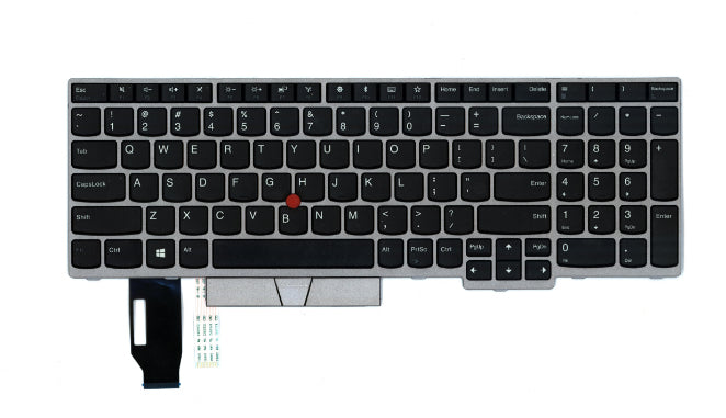 Lenovo 01YN739 – Notebook-Ersatztastatur – QWERTY (Nordic) – Silber – für ThinkPad E580 (20KS, 20KT)