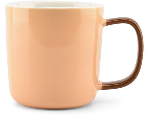 ONA Mae Kaffeebecher – 370 ml, Ø 8,8 cm, Porzellan, Orange, spülmaschinenfest, mikrowellengeeignet