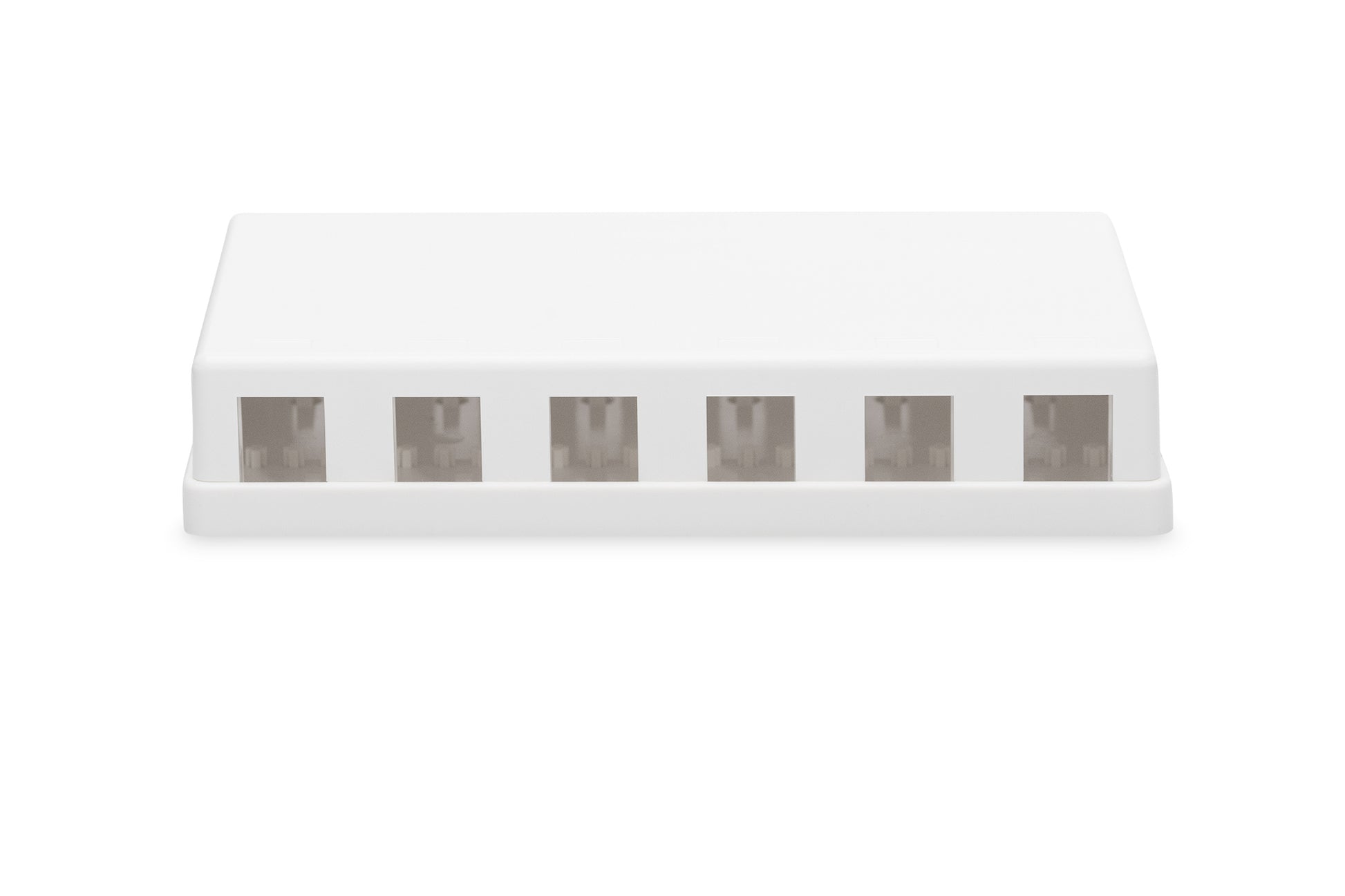Digitus Aufputz-Gehäuse – für 6× Keystone-Module, Kunststoff, Weiss, 0,17×0,04×0,11 m