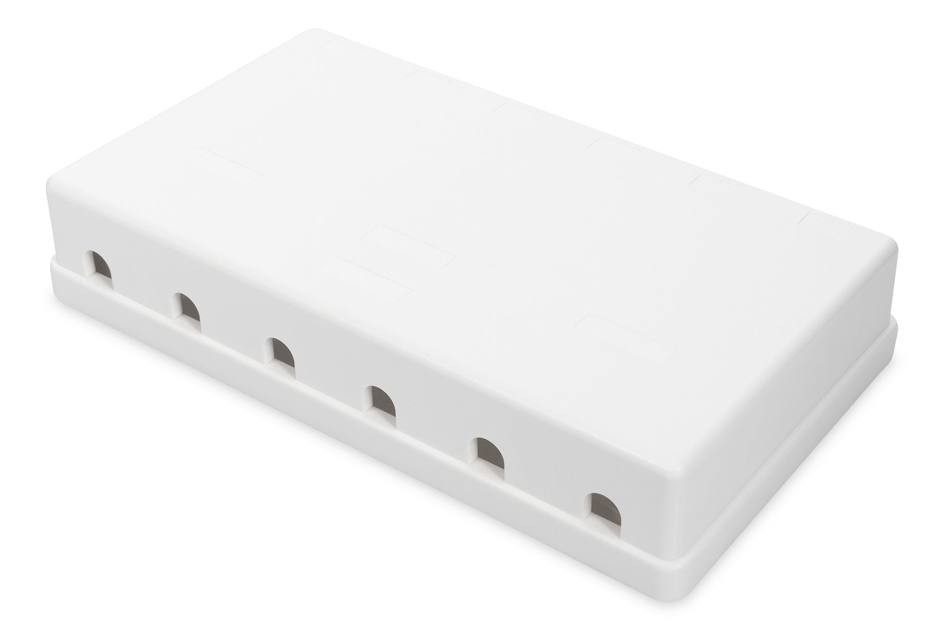 Digitus Aufputz-Gehäuse – für 6× Keystone-Module, Kunststoff, Weiss, 0,17×0,04×0,11 m
