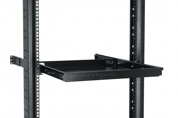 Conteg Tastaturhalterung 19", ausziehbar, für 19" Profilschienen, schwarz, Stahl