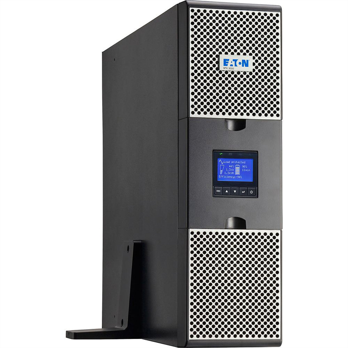 Eaton 9PX 3000i RT3U – USV Online (Doppelwandler), 3 kVA/3000 W, Rack 3U, 10× IEC (C13/C19), VRLA, LCD