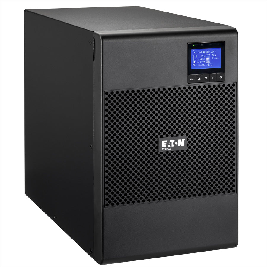 Eaton 9SX 2000i USV 2 kVA/1800 W Online, Reiner Sinus – Tower – C13×8, Eingang IEC C14
