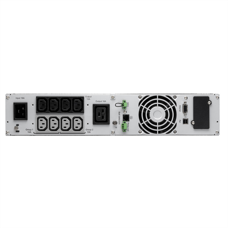 Eaton 9SX 3000i Rack2U (9SX3000IR) – USV Online (Doppelwandler), 3 kVA/2700 W, 9× IEC (C13/C19), Rack 2U