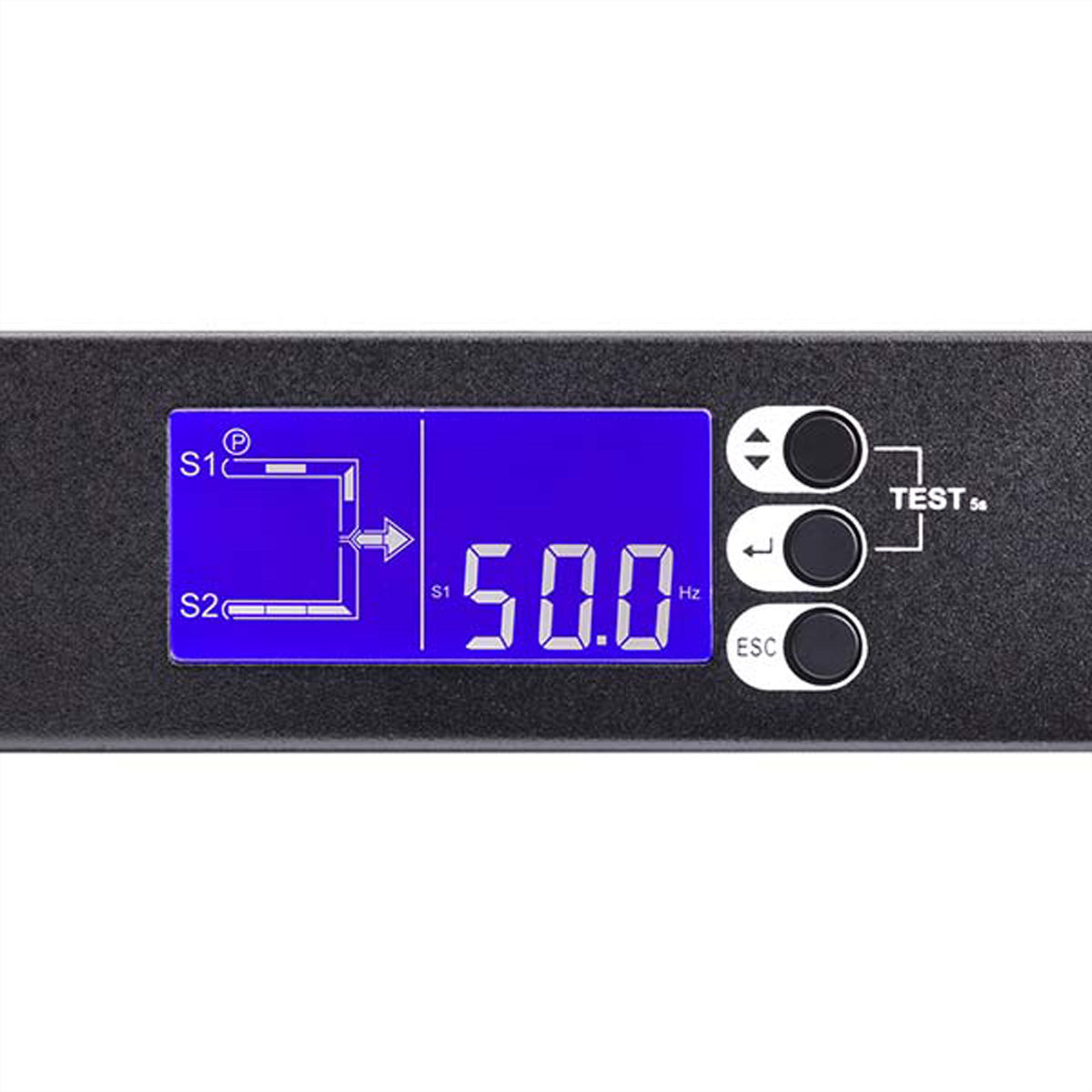 Eaton Rack ATS – 230V, 16A, 2× C20 IN, 8× C13 + 1× C19 OUT, 1U – Schwarz – EATS16