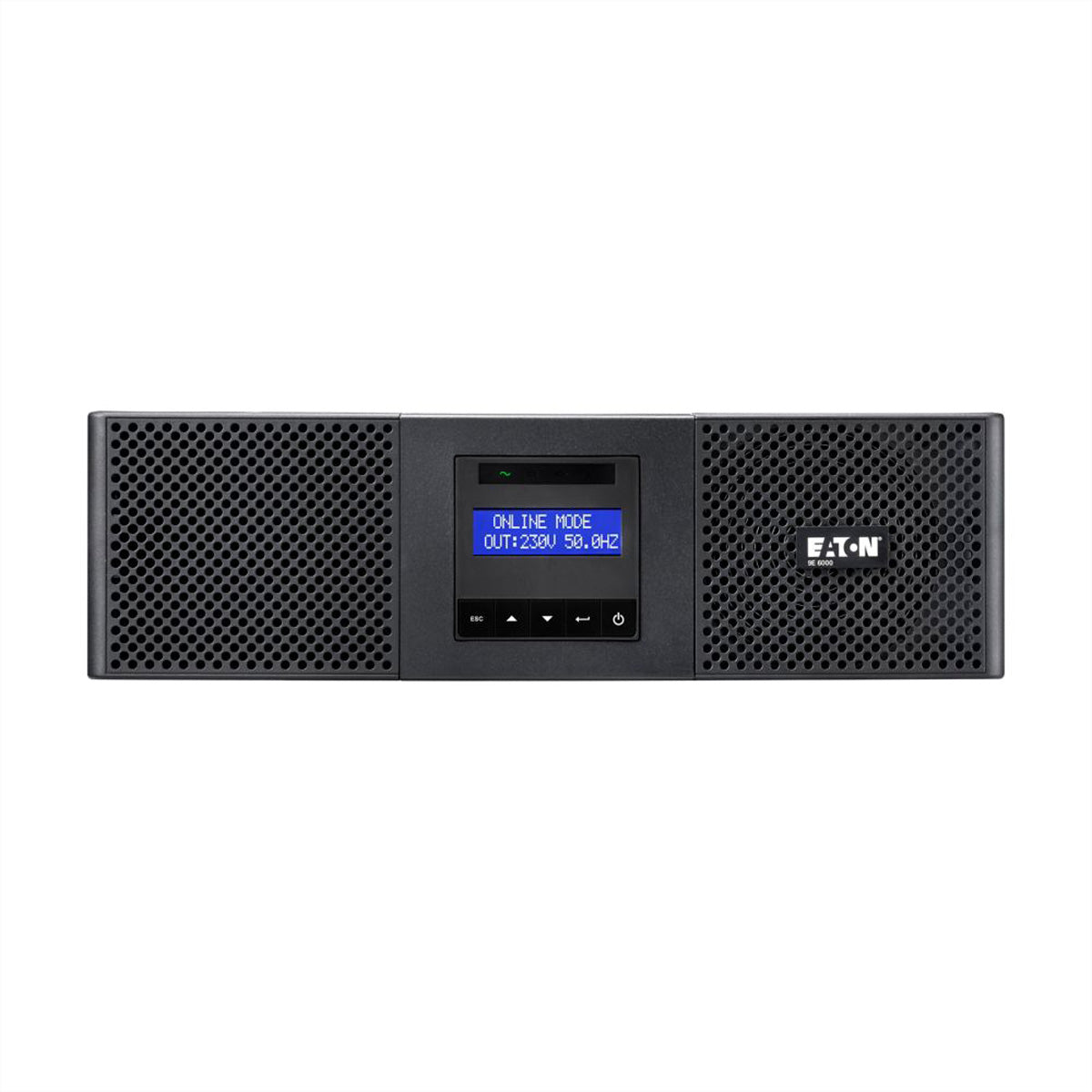 Eaton 9E 6000i – USV Online (Doppelwandler), 6 kVA/5400 W, Rack 3U, Einphasig, 8× IEC C13 + 2× IEC C19