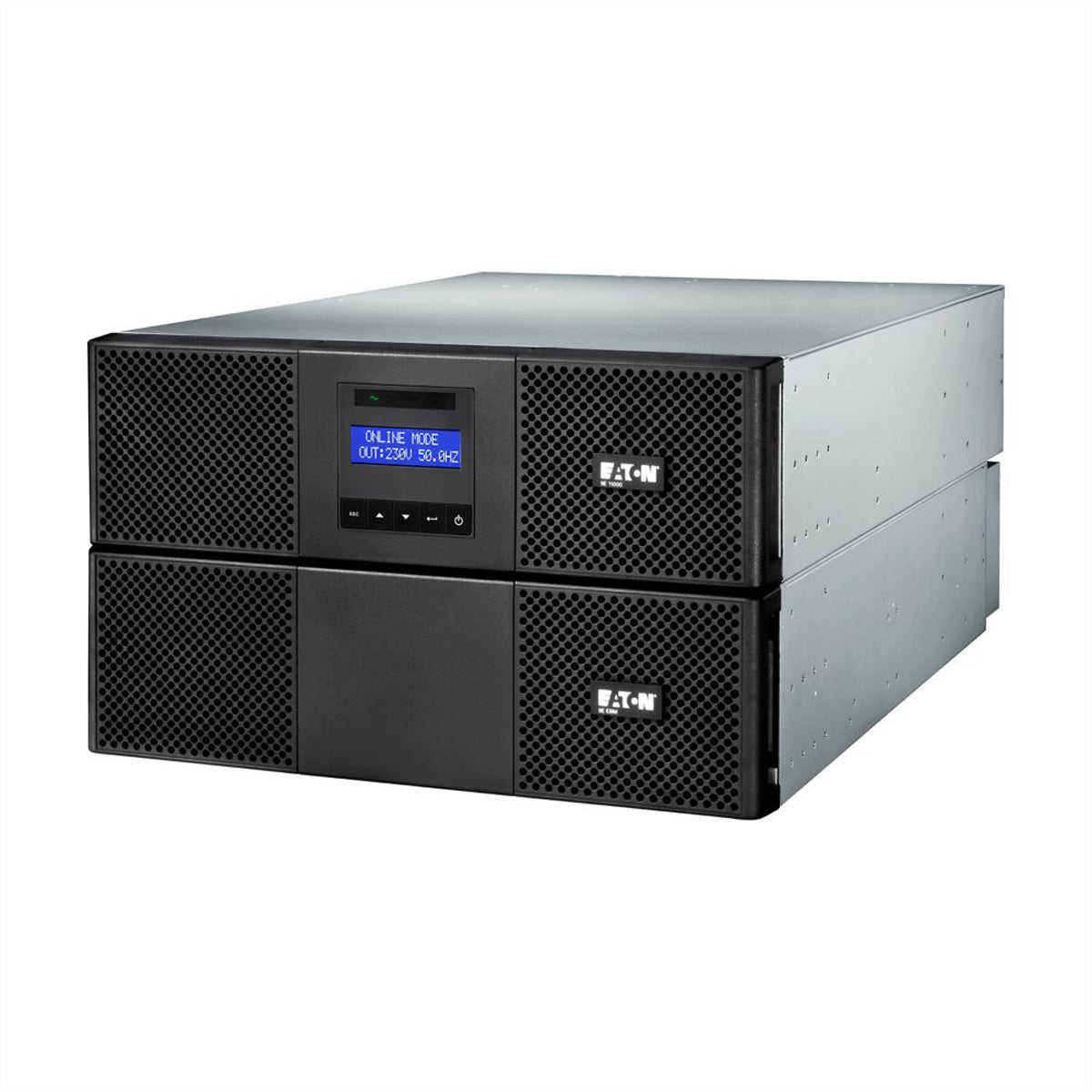 Eaton 9E 11000i – USV, Online-Doppelwandler, 11 kVA/10 kW, 1-phasig, Rack 6U, Schwarz