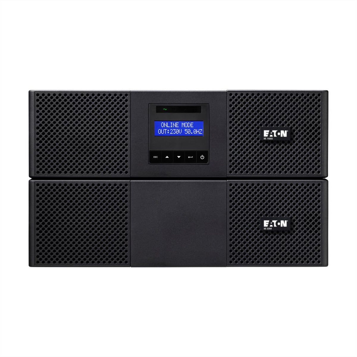 Eaton 9E 11000i – USV, Online-Doppelwandler, 11 kVA/10 kW, 1-phasig, Rack 6U, Schwarz