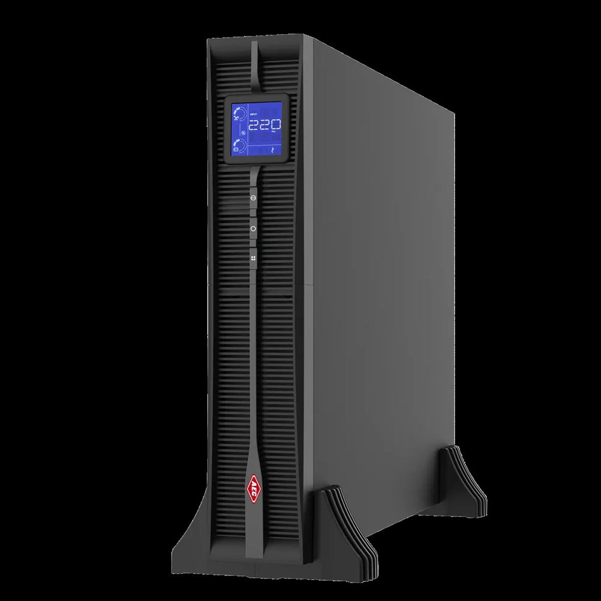 AEC Software AEC IST8 USV 1 kVA/1000 W Online – Rack/Tower 2U – C13×6, Eingang IEC C14, schwarz