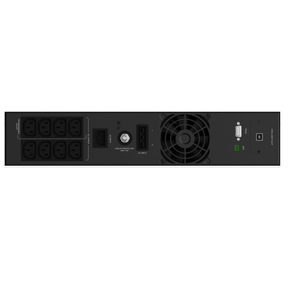 AEC Software AEC IST3J – USV Online (Doppelwandler), 1,0 kVA/1000 W, 1-phasig, 6× IEC C13, 230 V, Rack 2U