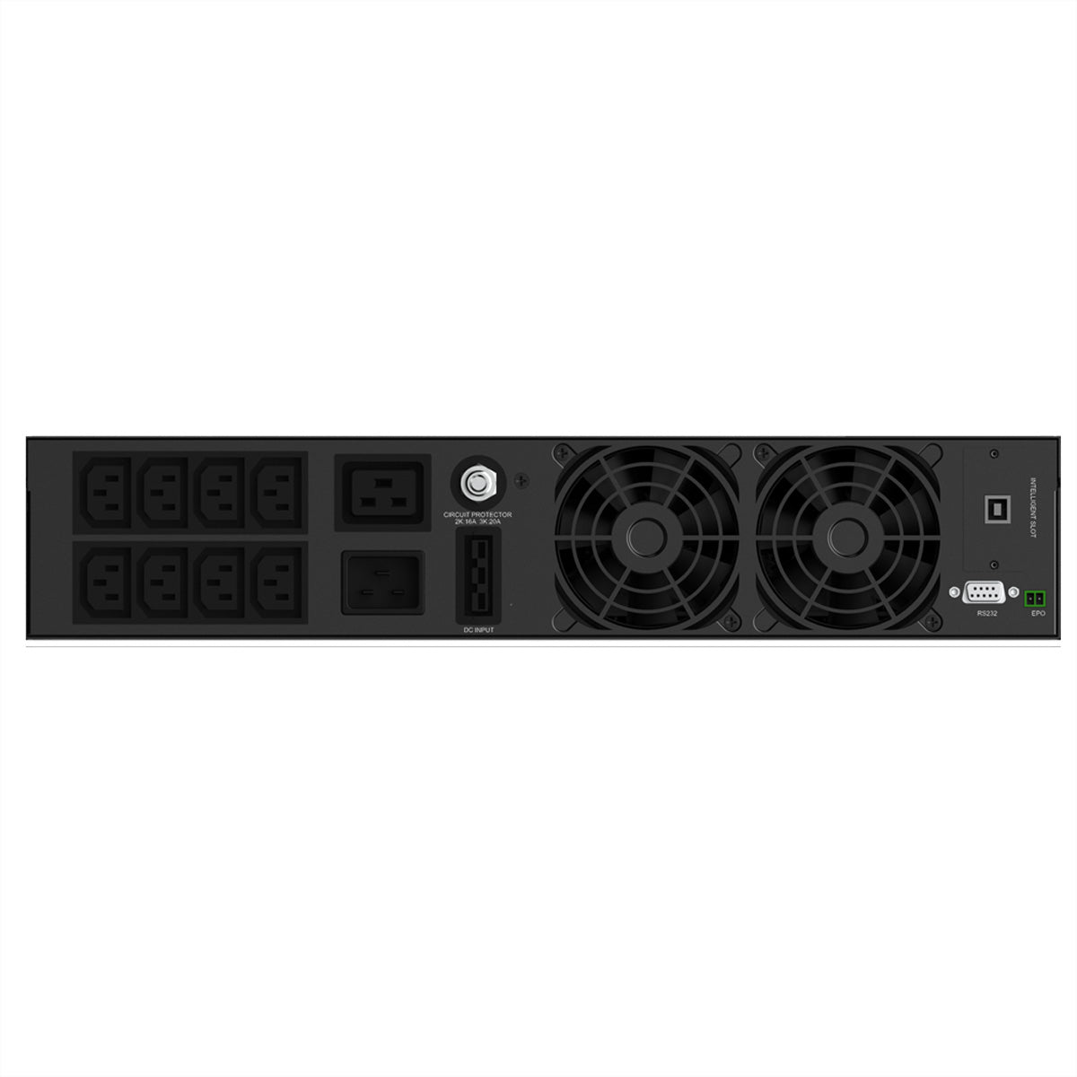 AEC Software AEC IST3J USV 2,0 kVA/2000 W Online – 2U Rack – C13×6, C19×1, Eingang IEC C20 – Schwarz