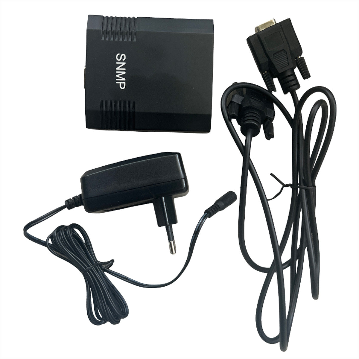 AEC Software AEC SNMP Adapter Seriell zu LAN – WEB/SNMP, für AEC IST Serie – inkl. Netzteil & serielles Kabel – Schwarz
