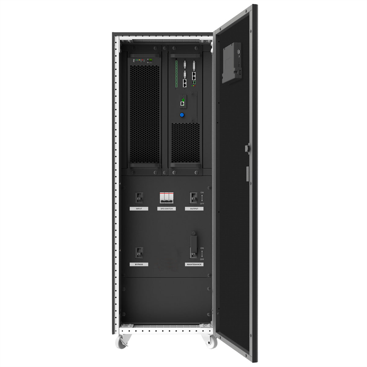 AEC Software AEC IST7 – USV Online (Doppelwandler), 60 kVA/60'000 W, Tower, Blei-Säure, Touchscreen, Externes Batterieschrank