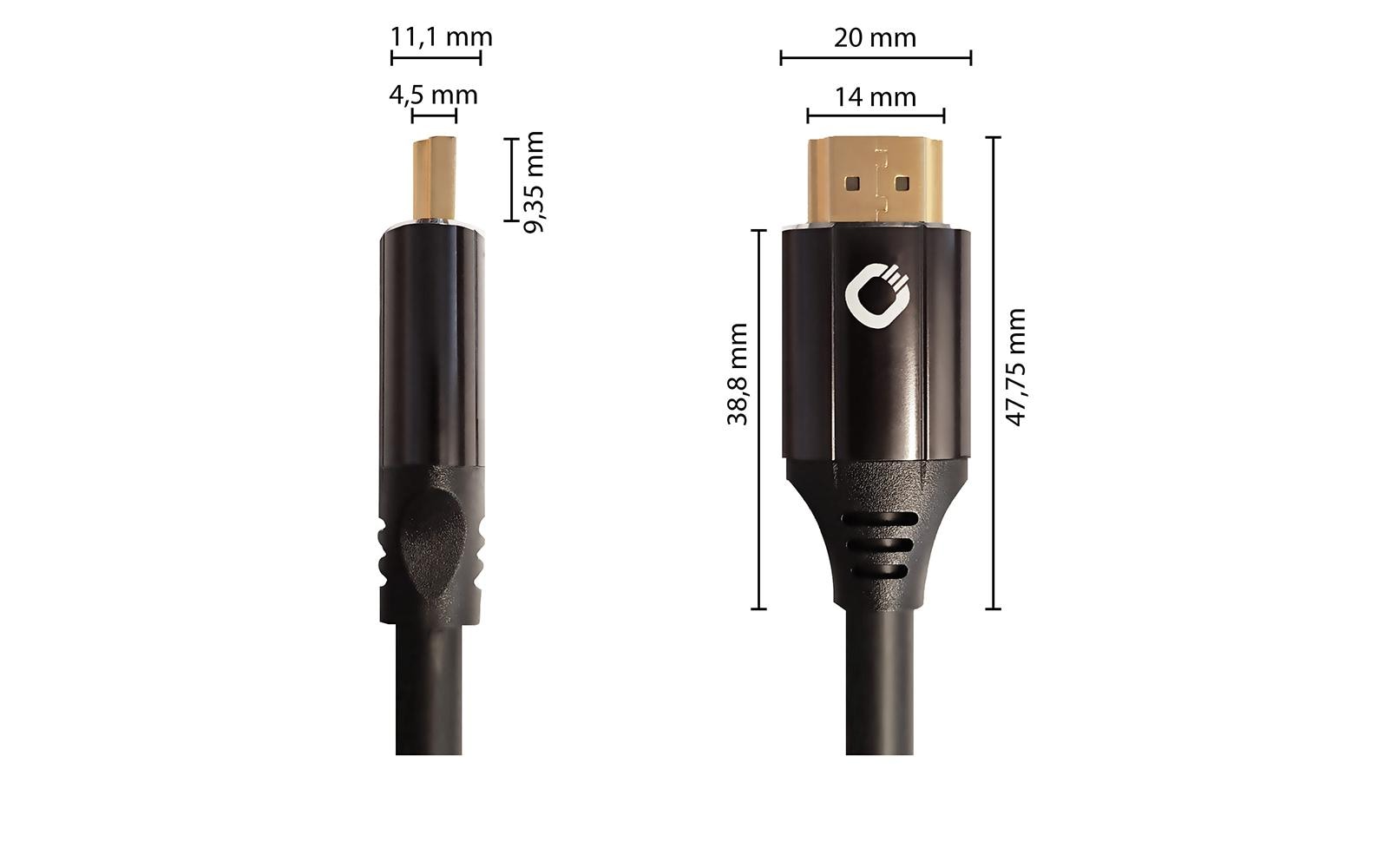 Oehlbach HDMI-Kabel, Schwarz, Black Magic MKII, 1 Stück
