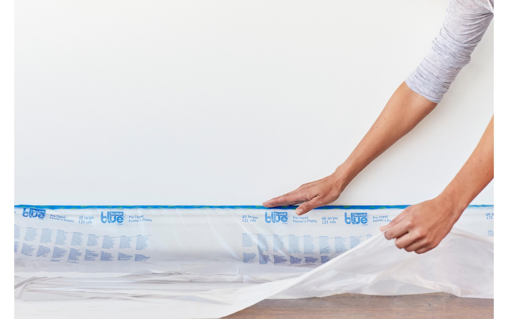 Scotch Abdeckfolie mit Band 2093, Blau – 1'210 mm × 27,4 m