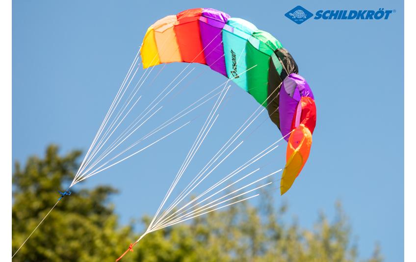 Schildkröt Funsports Dual Line Sport 1.3 Lenkdrache – 2 Leinen – 125 × 55 cm – ab 8 Jahren – Polyester, mehrfarbig