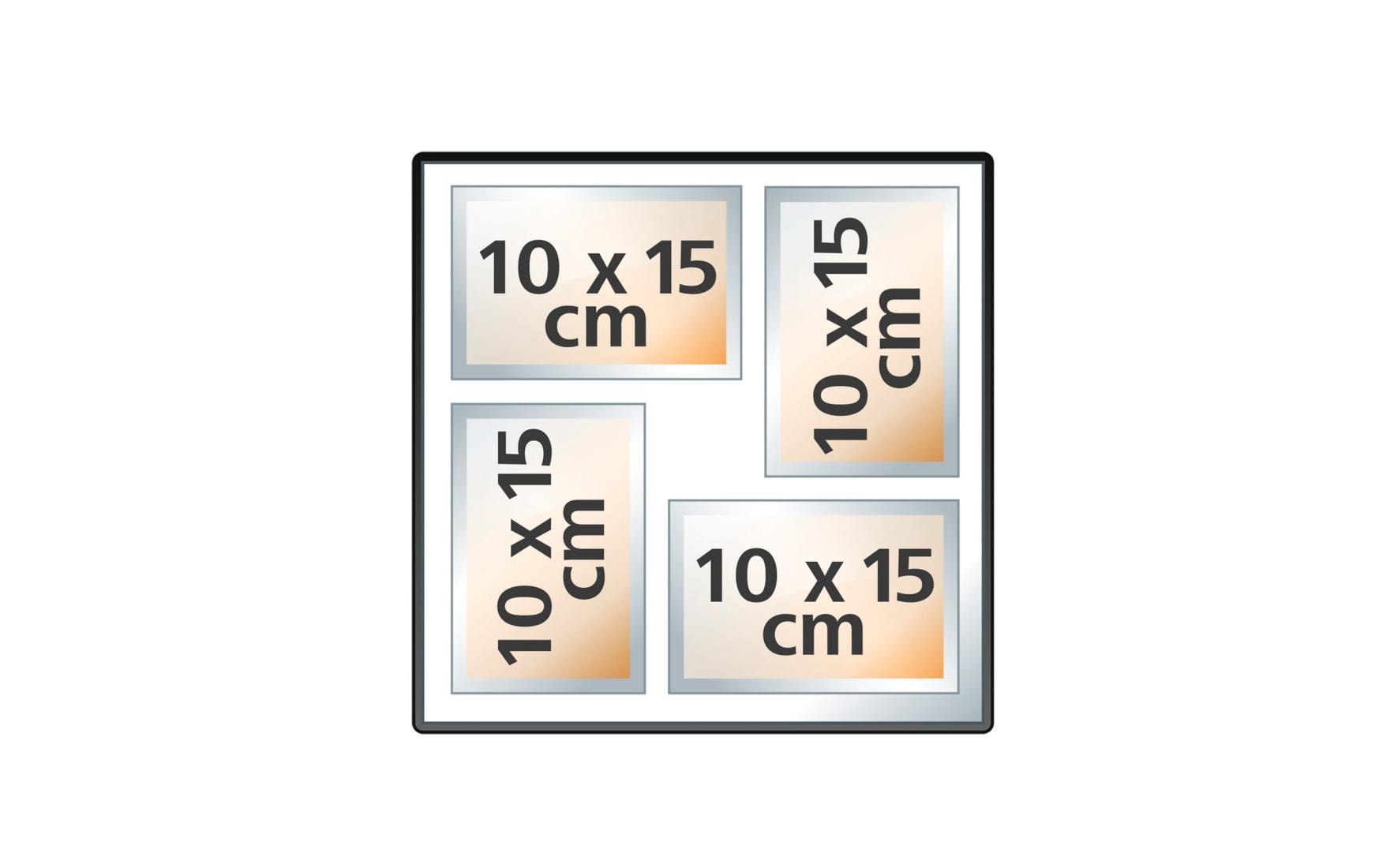 Hama Fotobuch, gebunden, 100 Seiten, schwarz, 30 × 30 cm, Karton