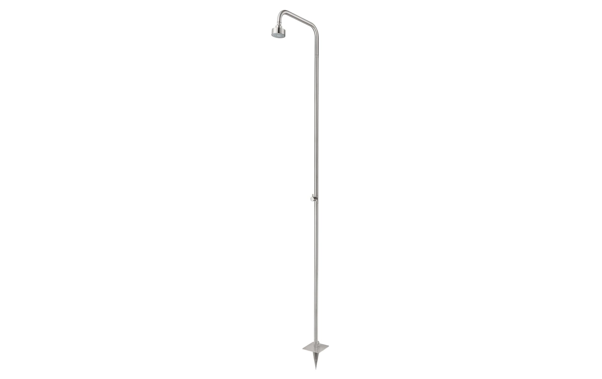 Diaqua Gartendusche – 210 cm, Ø8 cm, Edelstahl, freistehend