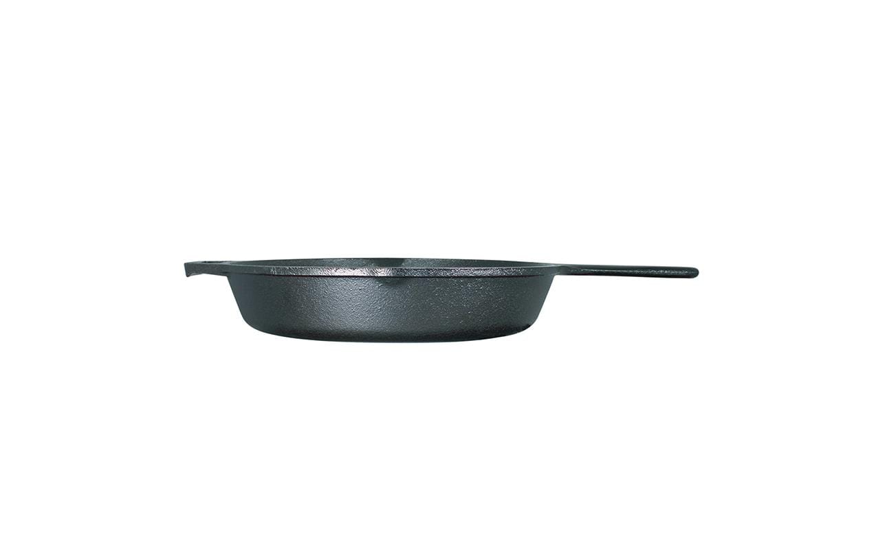 Lodge Fonduepfanne RUMO BARBEQUE – Ø 31 cm, Gusseisen, für Backofen, Grillrost, Feuer, Schwarz