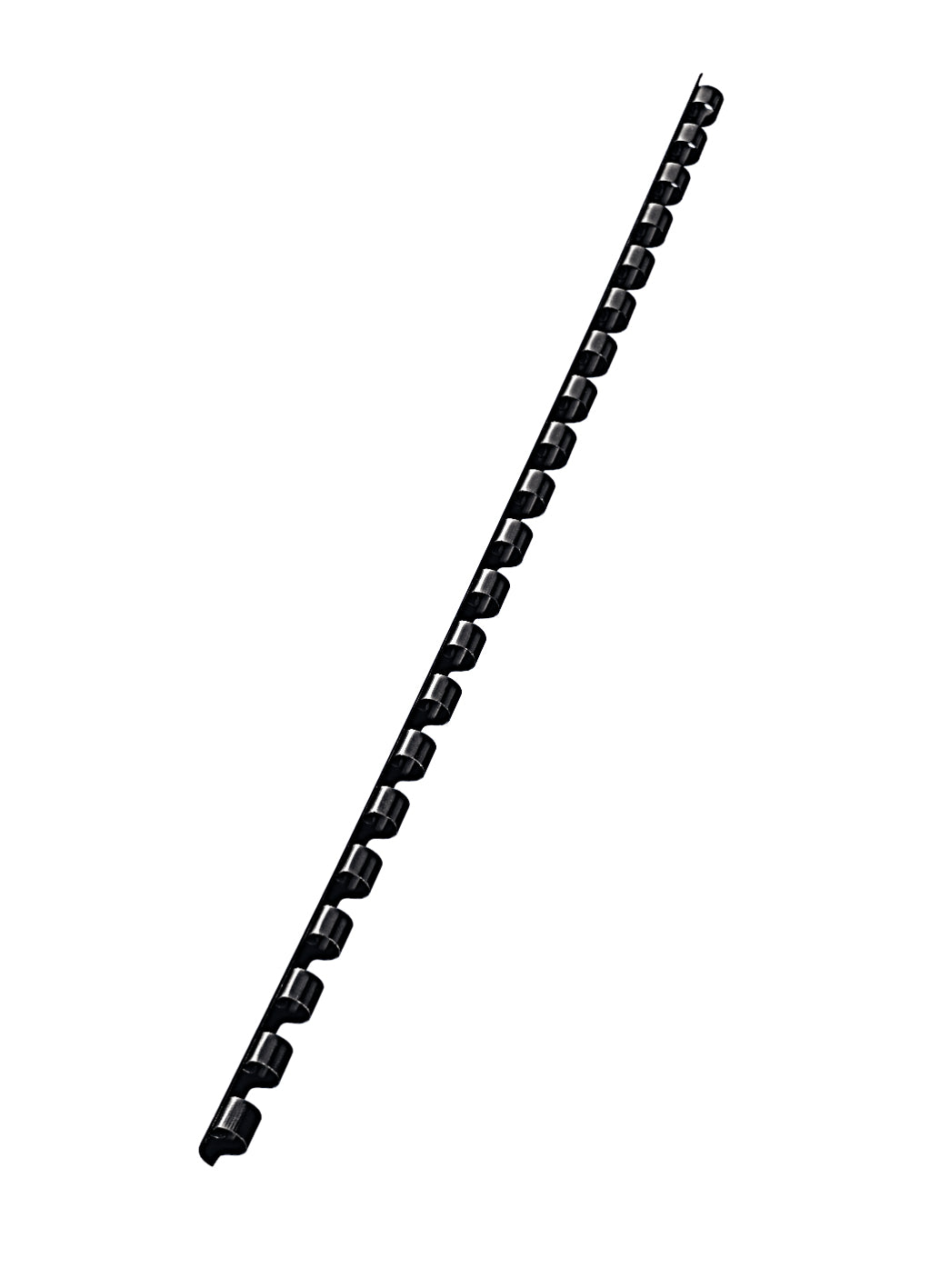 Leitz CombBind Plastikbinderücken – A4 – Ø 6 mm – 21 Ringe – bis 25 Blatt, Schwarz – 100 Stk.