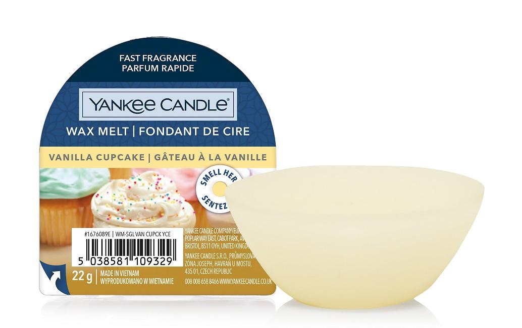 Yankee Candle Vanilla Cupcake – Duftwachsplättchen, rund, Ø 7 × 3 cm, 1 Stück