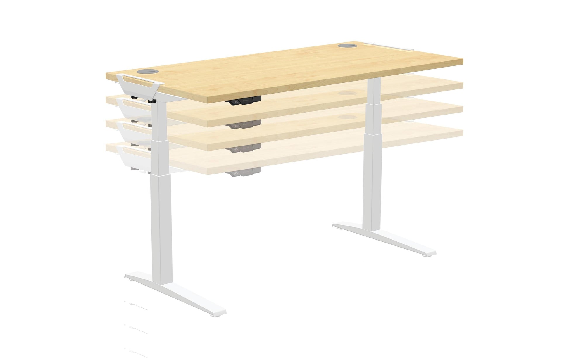 Fellowes Levado – Tischplatte – 80 × 140 × 2,5 cm – Ahorn