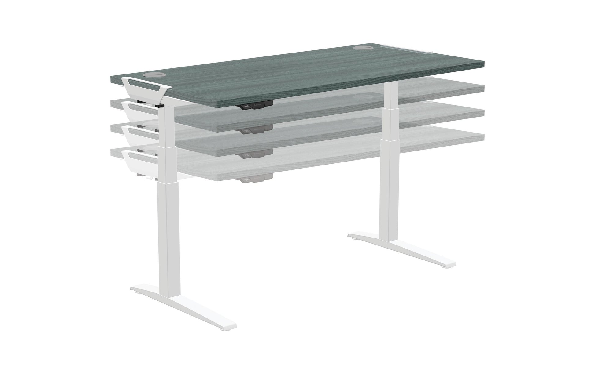 Fellowes Tischplatte – 160 × 80 × 2,5 cm – Eiche – für Levado, Cambio