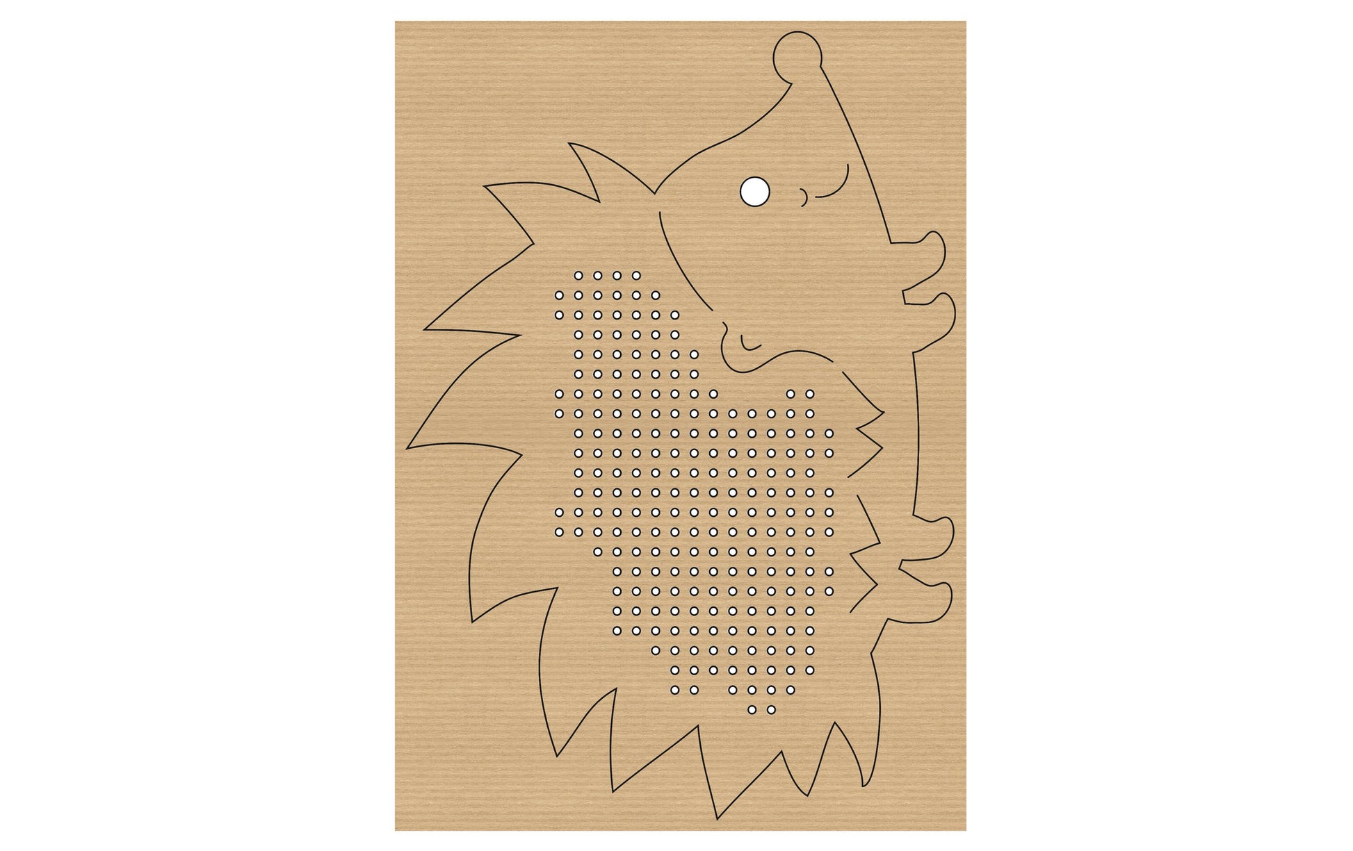 URSUS Stickset Kreuzstich – Tiere – 14,5 × 20 cm – 12 Motive – Karton, Braun