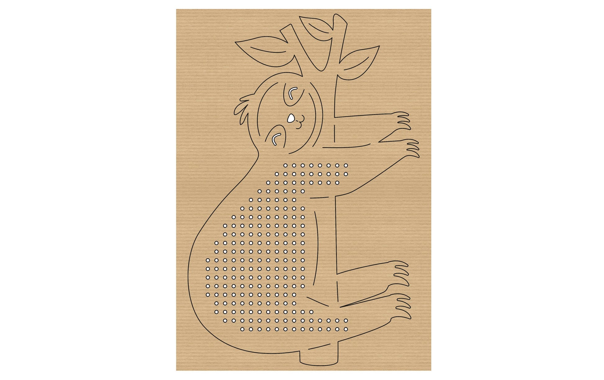 URSUS Stickset Kreuzstich – Tiere – 14,5 × 20 cm – 12 Motive – Karton, Braun