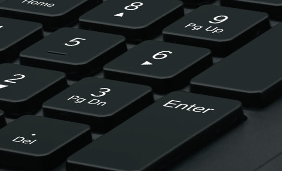 Logitech K280e – Tastatur, kabelgebunden (USB), mit Handballenauflage, schwarz – für Windows & Linux