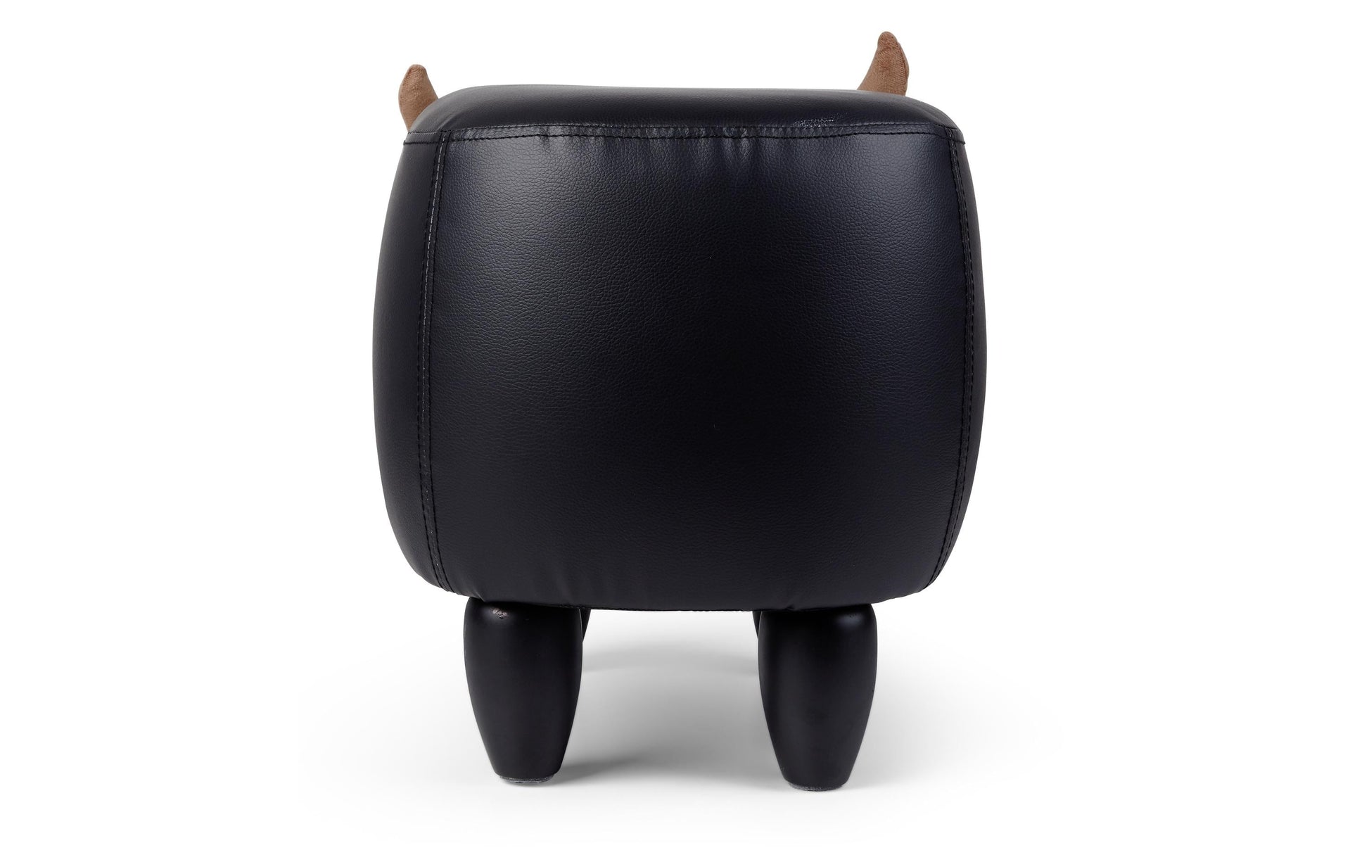 Zoosy Hocker – B 66 × T 34 × H 37 cm – Textil, Holz, Schwarz – für Kinder