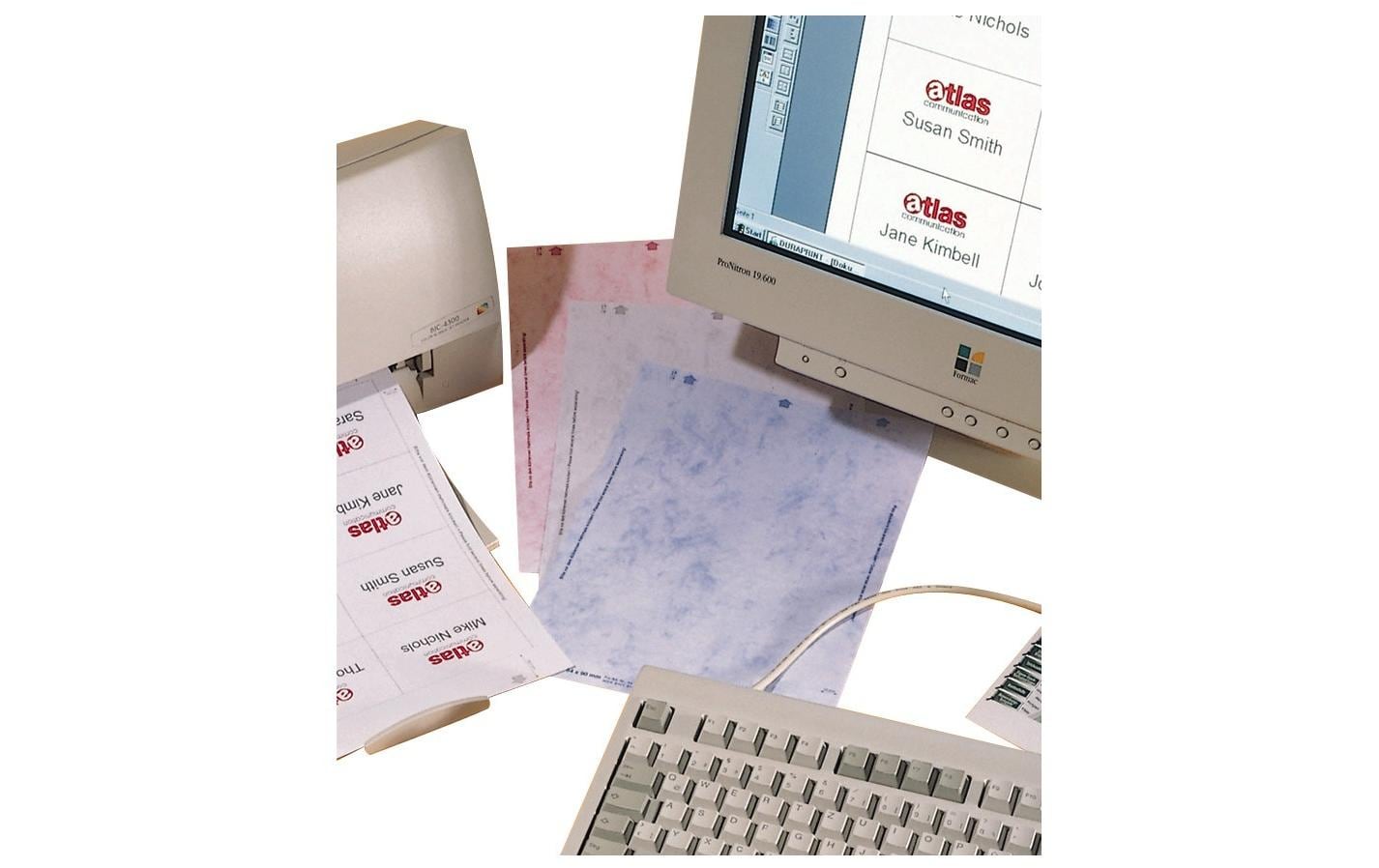 Durable Schuletiketten – 90×60 mm, 160 Stk, 20 Bogen, Papier