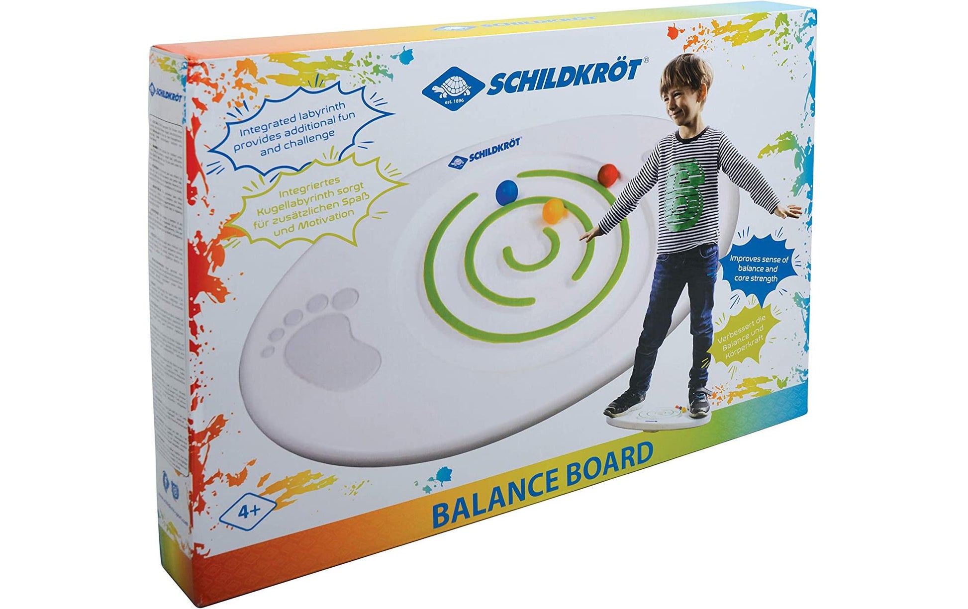 Schildkröt Funsports Balance Board – 45,0 × 30,0 cm – ab 4 J. – weiss