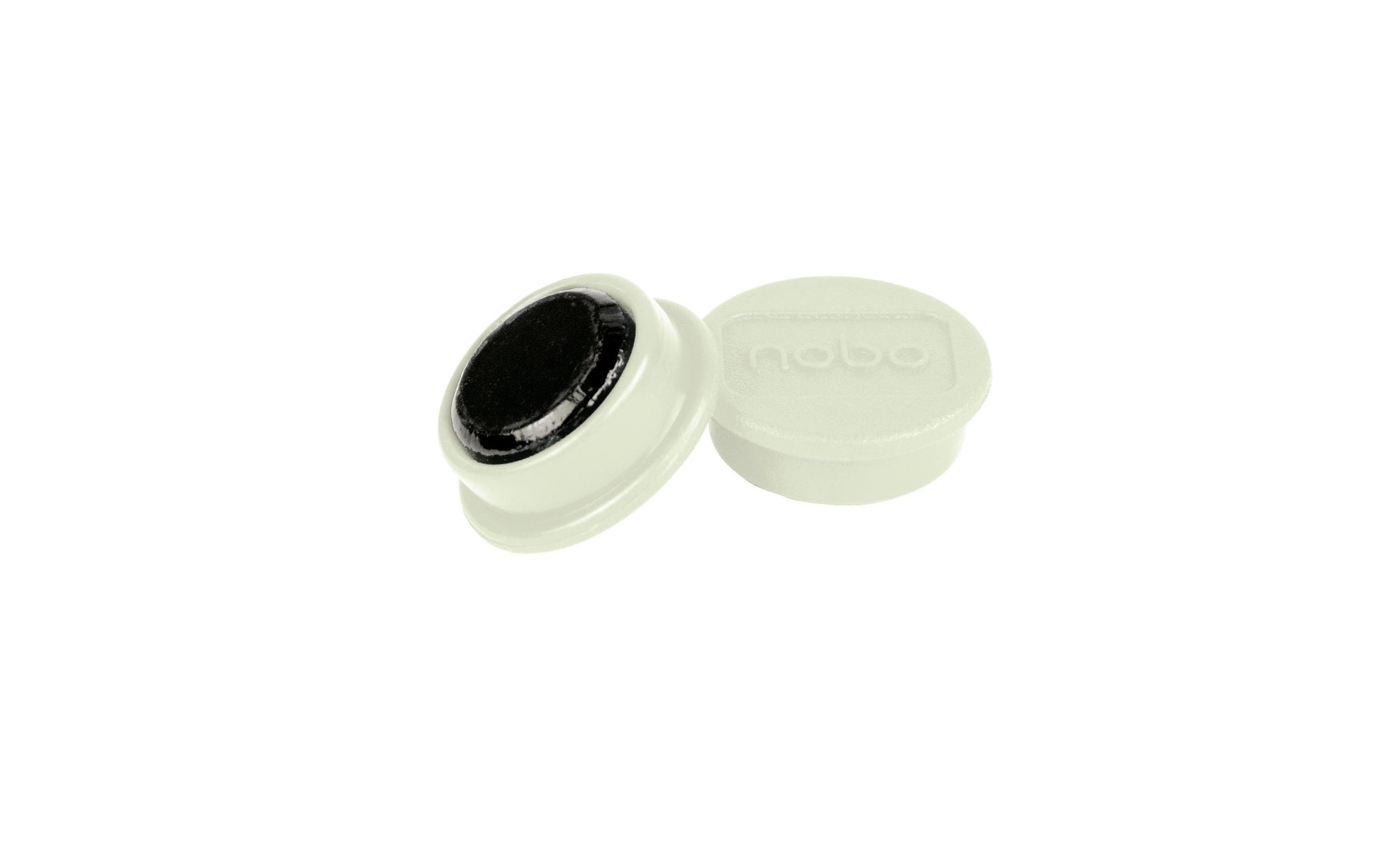 Nobo Tafelmagnete – Ø 24 mm, 10 Stk., weiss