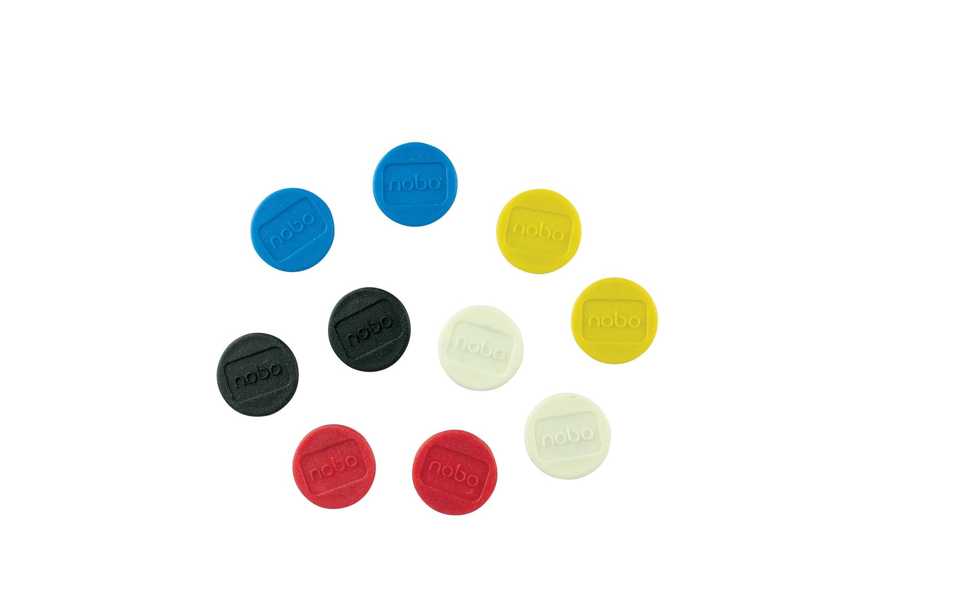 Nobo Tafelmagnete – Ø 13 mm, 10 Stk., gemischt