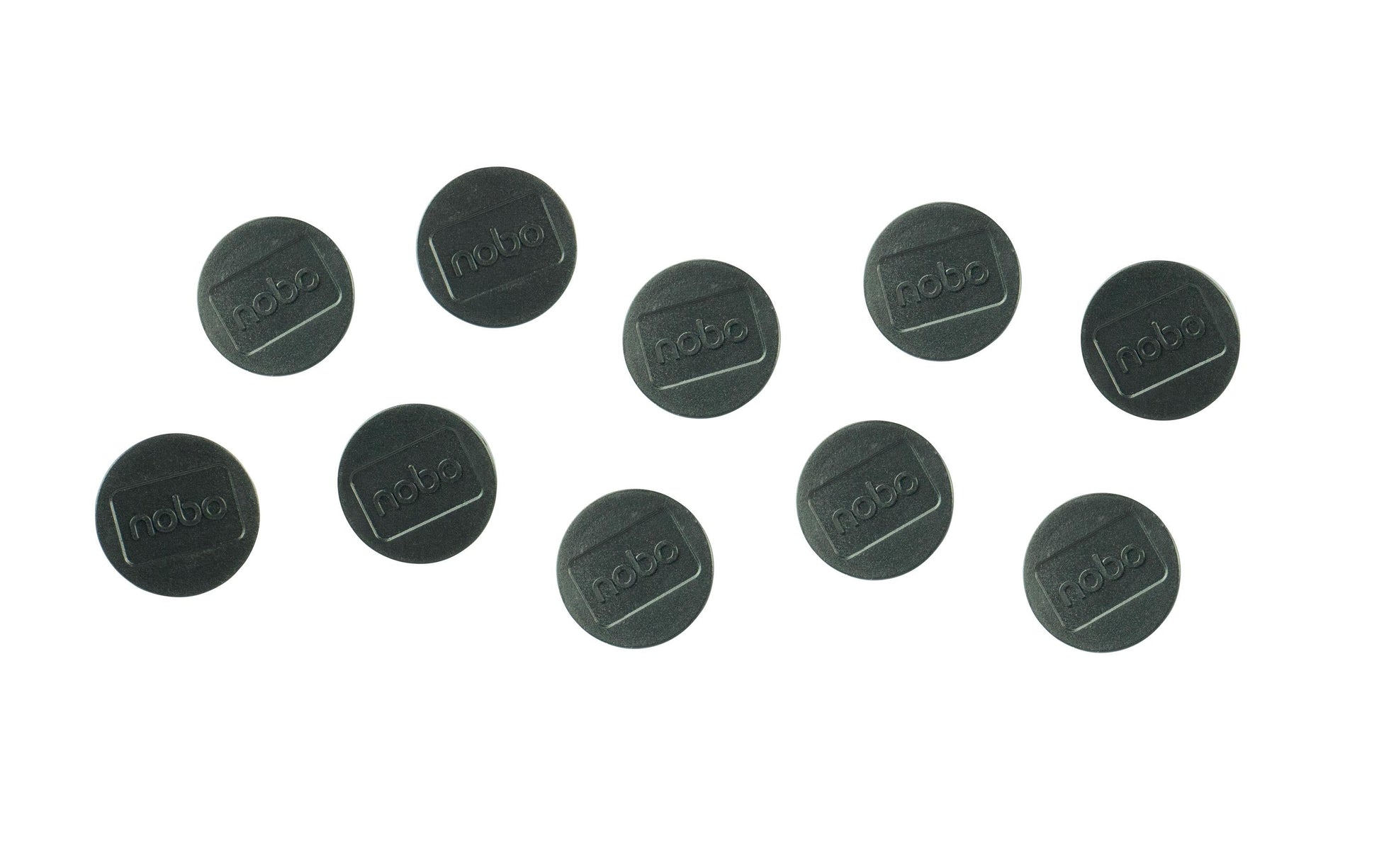 Nobo Tafelmagnete – Ø 38 mm – 10 Stk. – schwarz