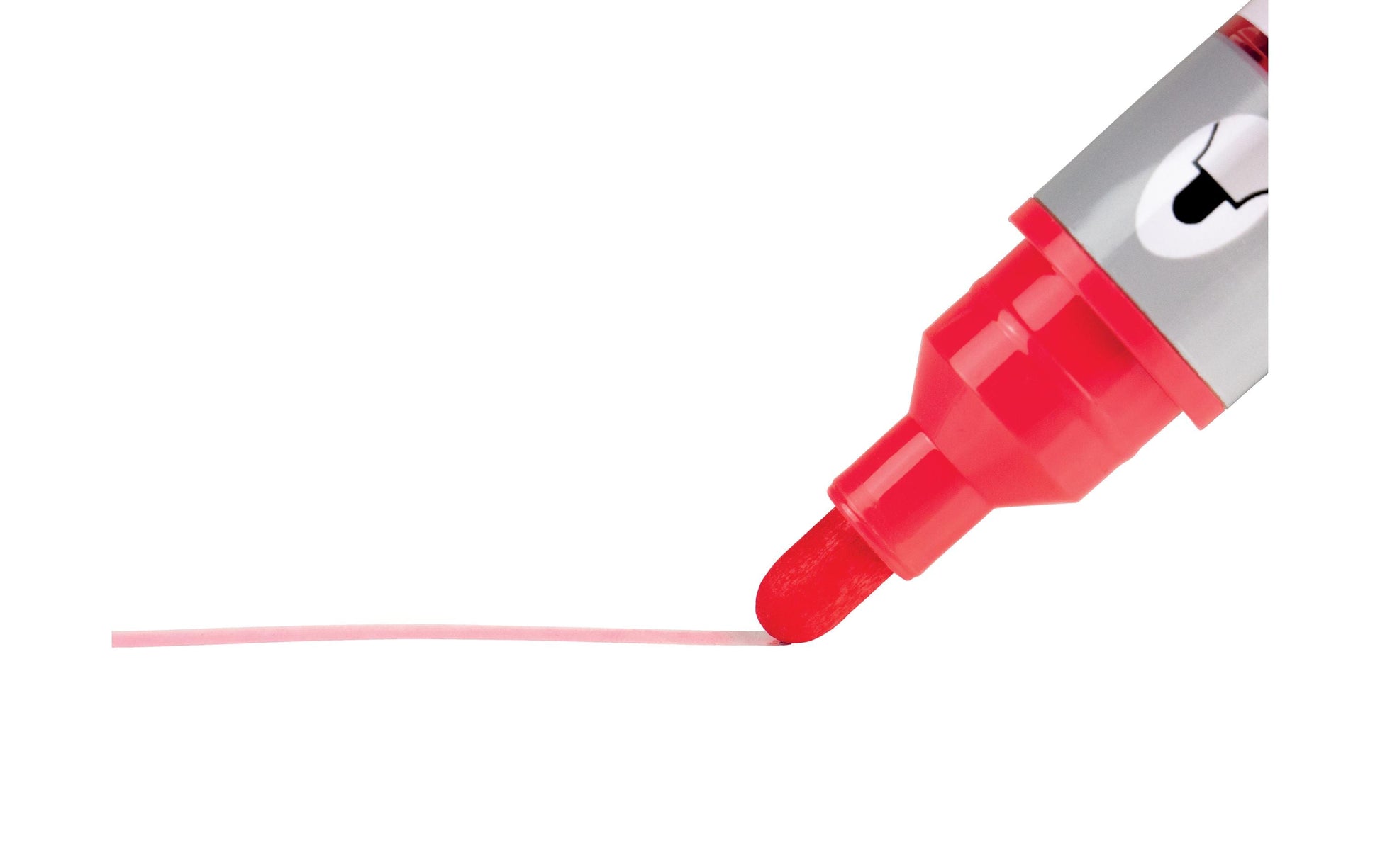 Nobo Board-Marker Flüssigtinte – Rundspitze 3 mm – Rot – 10er-Set – trocken abwischbar