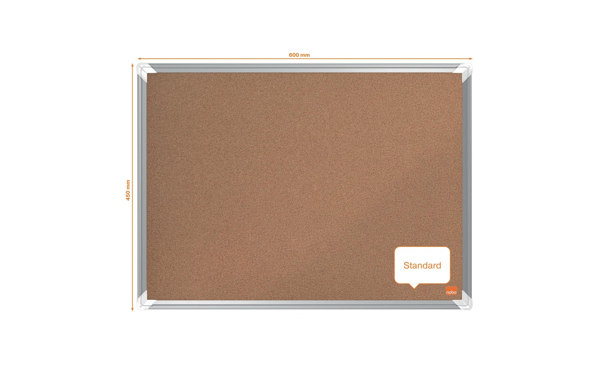 Nobo Pinnwand – Kork, Alurahmen – 187 × 120 cm, Premium Plus