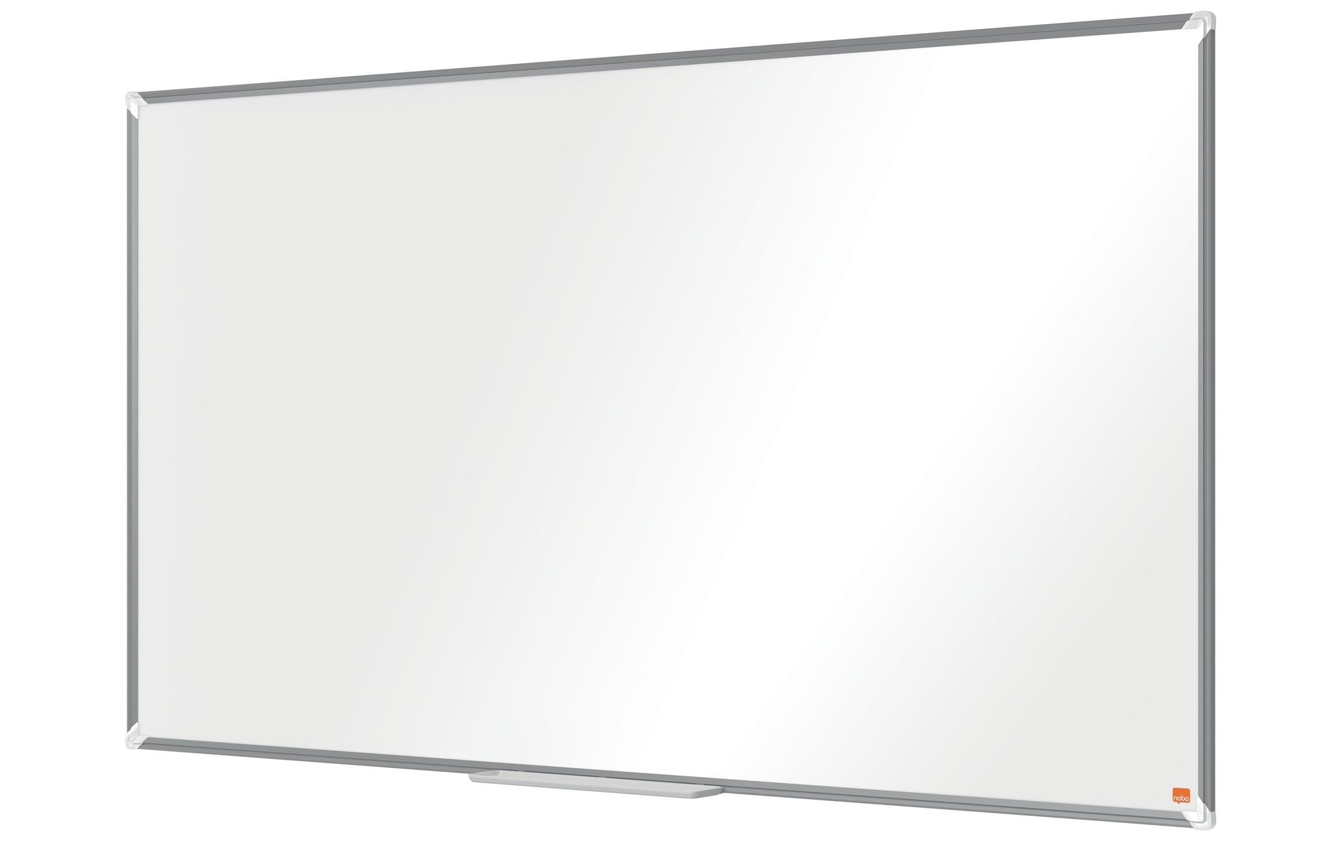 Nobo Whiteboard – 155 × 87 cm, Emaille, Aluminiumrahmen, Wandmontage, inkl. Stiftablage