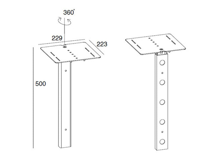 Multibrackets Cam Halter XL – Zubehör: Webcam-Halterung – für M Serie, silber