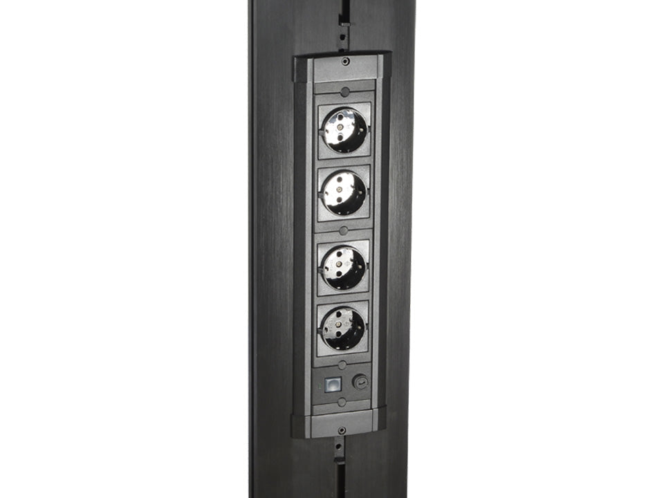 Multibrackets M Public – Videowand-Stand, für 6 Displays, höhenverstellbar, VESA 400×400, bis 240 kg, für 47"
