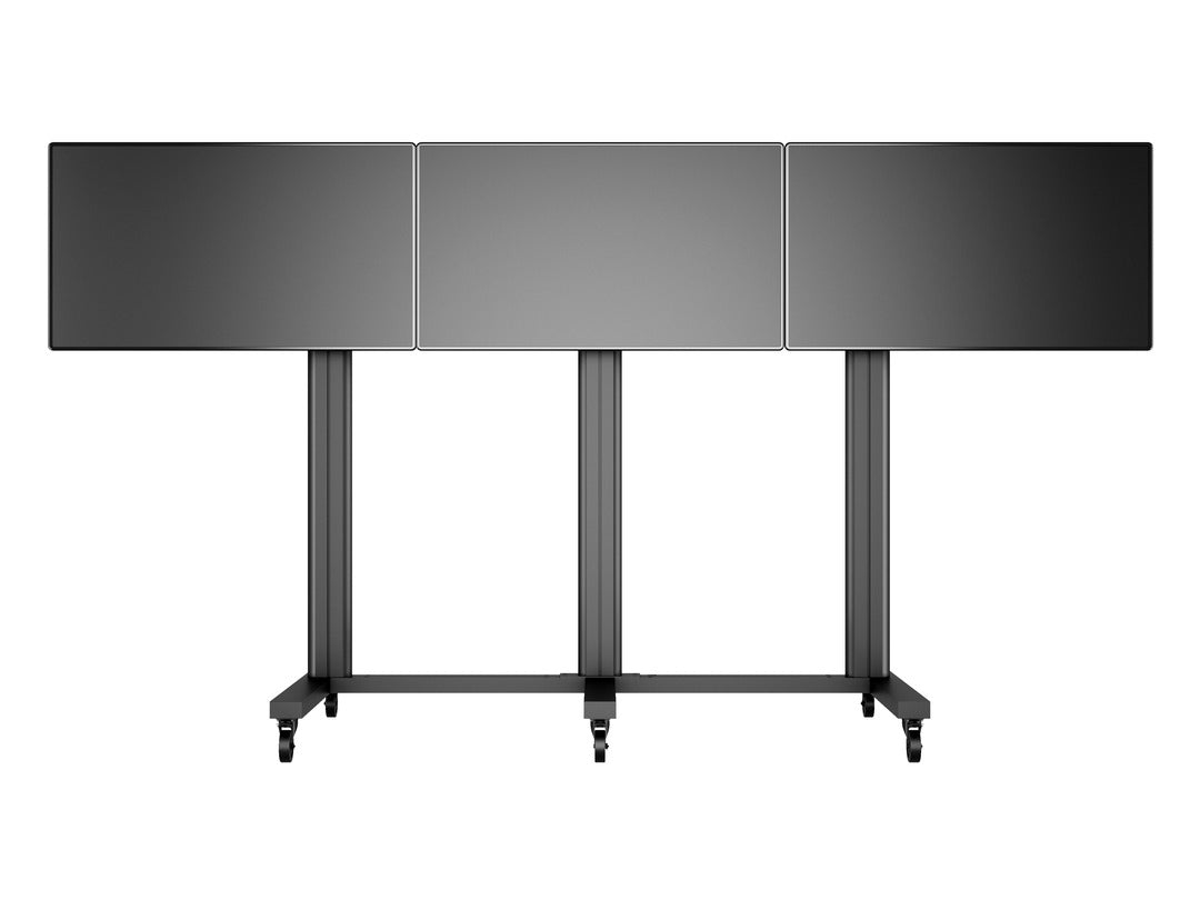 Multibrackets Videowand-Stand, für 3 Displays, höhenverstellbar, VESA 800×400, bis 120 kg, für 70"