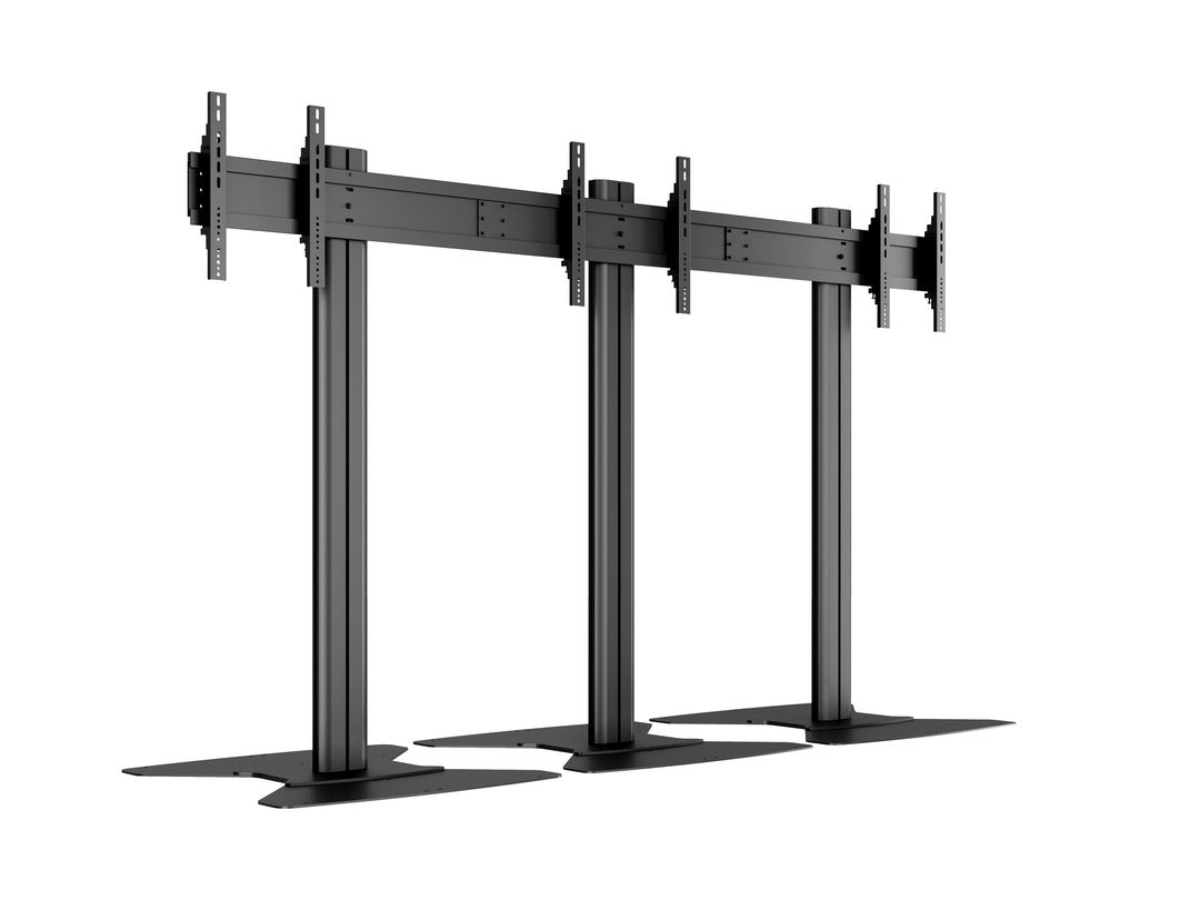 Multibrackets Videowand-Stand, für 3 Displays, höhenverstellbar, VESA 800×400, bis 120 kg, für 70"