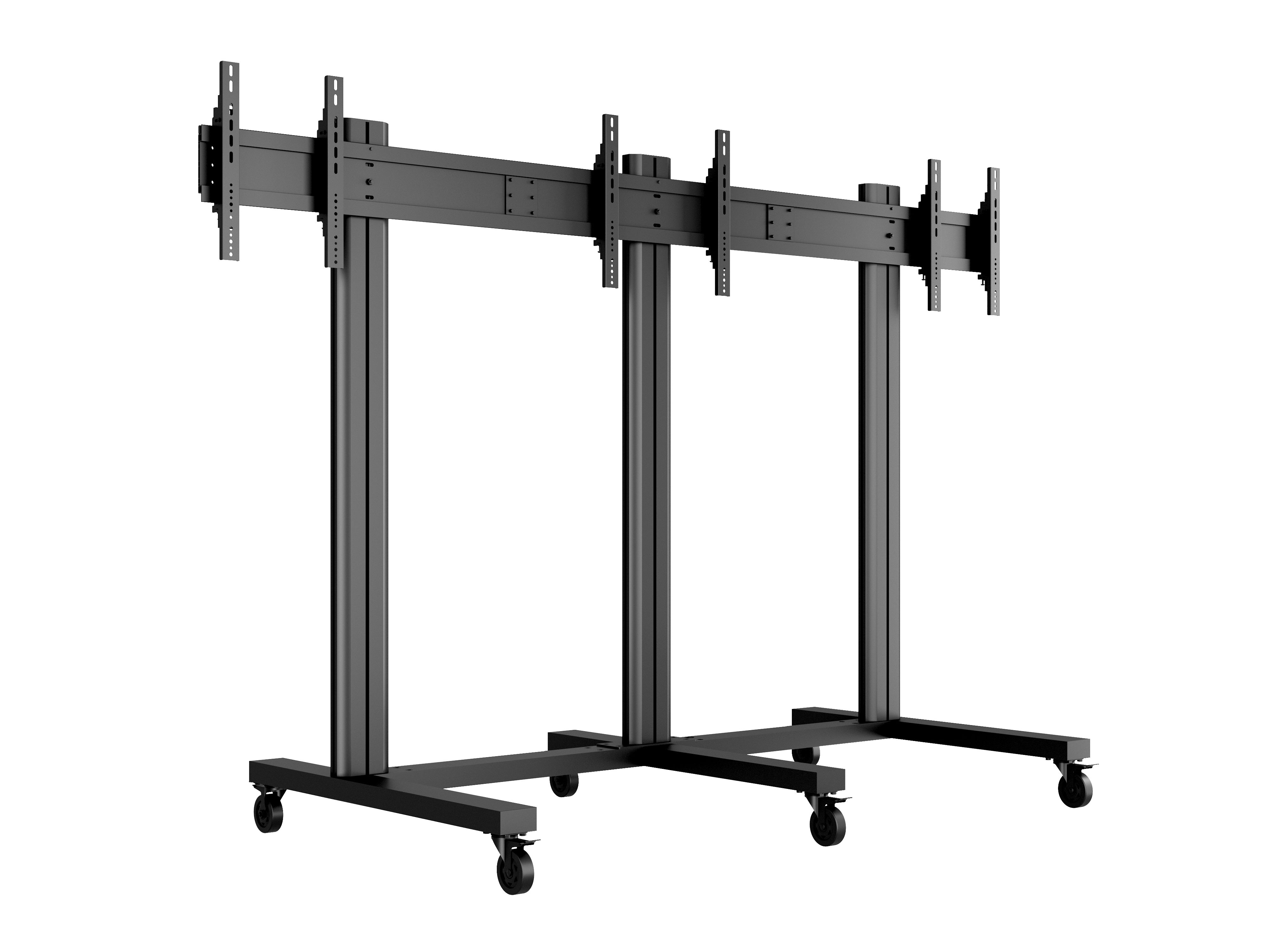 Multibrackets Videowand-Stand, für 3 Displays, höhenverstellbar, VESA 800×400, bis 120 kg, für 70"