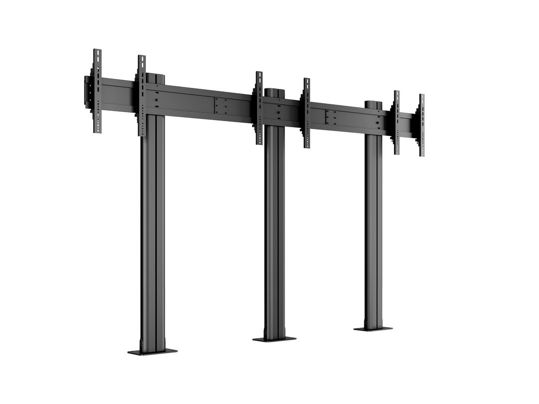 Multibrackets Videowand-Stand, für 3 Displays, höhenverstellbar, VESA 800×400, bis 120 kg, für 70"