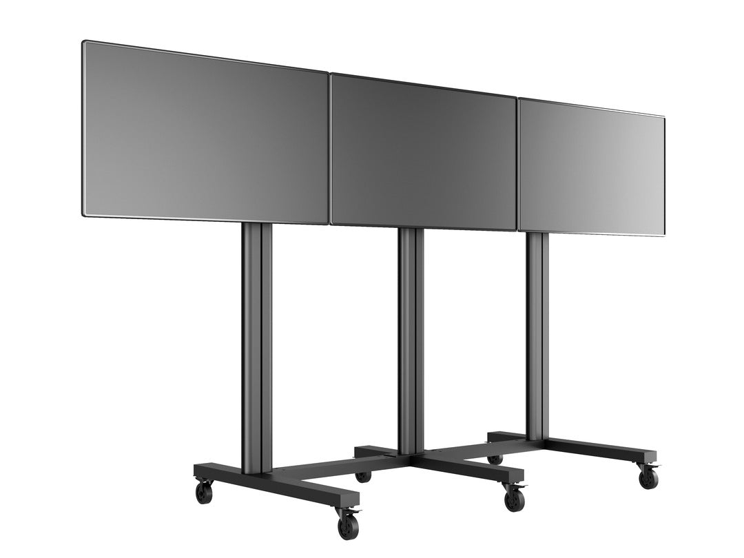 Multibrackets Videowand-Stand, für 3 Displays, höhenverstellbar, VESA 800×400, bis 120 kg, für 70"