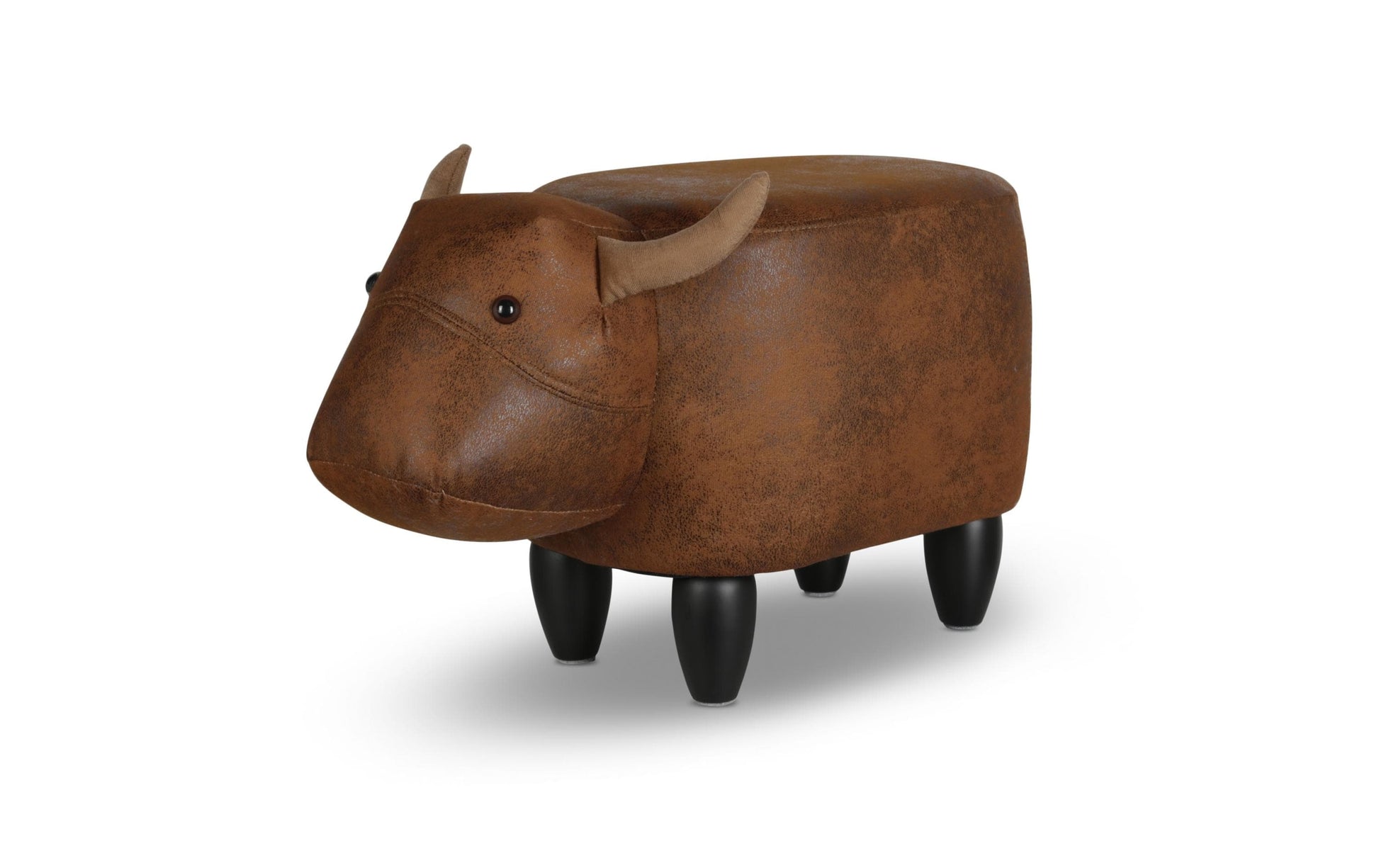 Zoosy Kuh Kinder-Bürostuhl – Stoff/Schaum – Braun, 37 cm