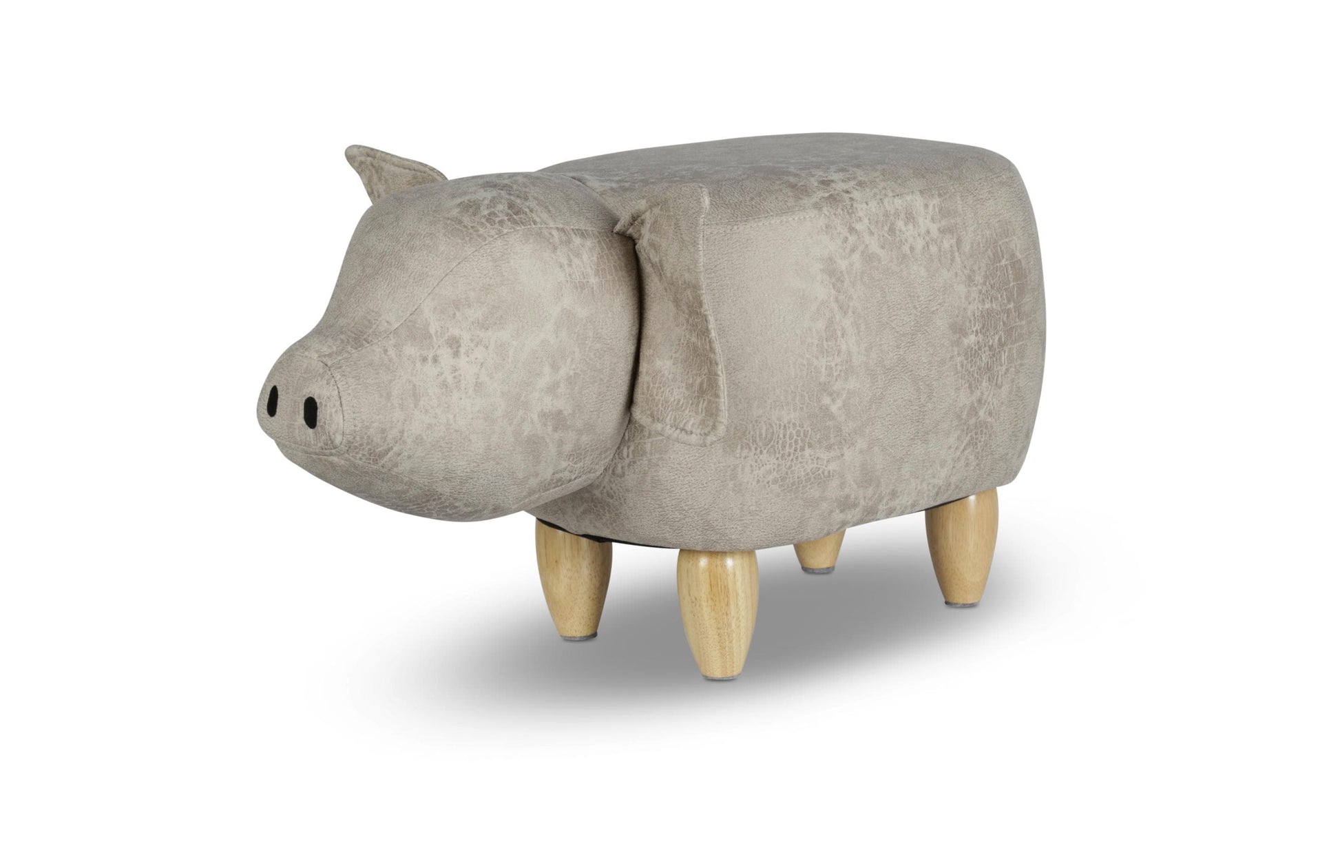 Zoosy Kinderstuhl Schwein – 66 × 34 × 36 cm – Schaumstoff & Textil – Grau