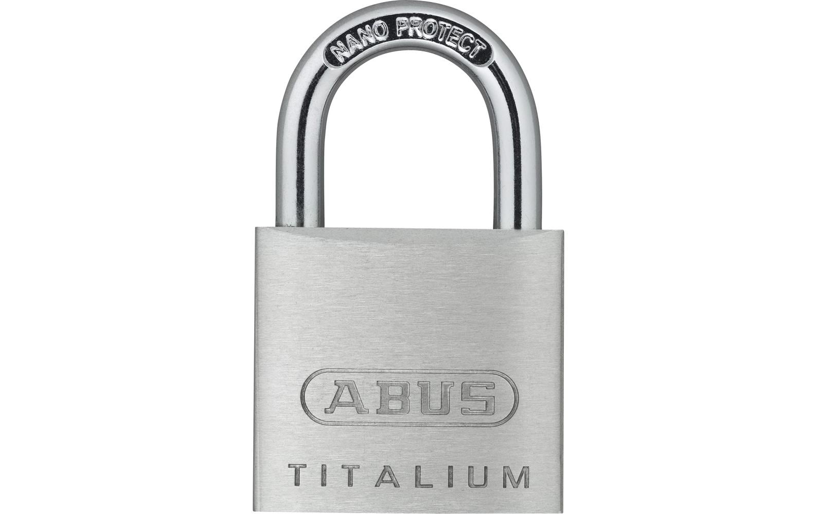 ABUS 64TI/30 Mechanisches Vorhängeschloss – Aluminium, Bügel 17×16 mm, Ø5 mm
