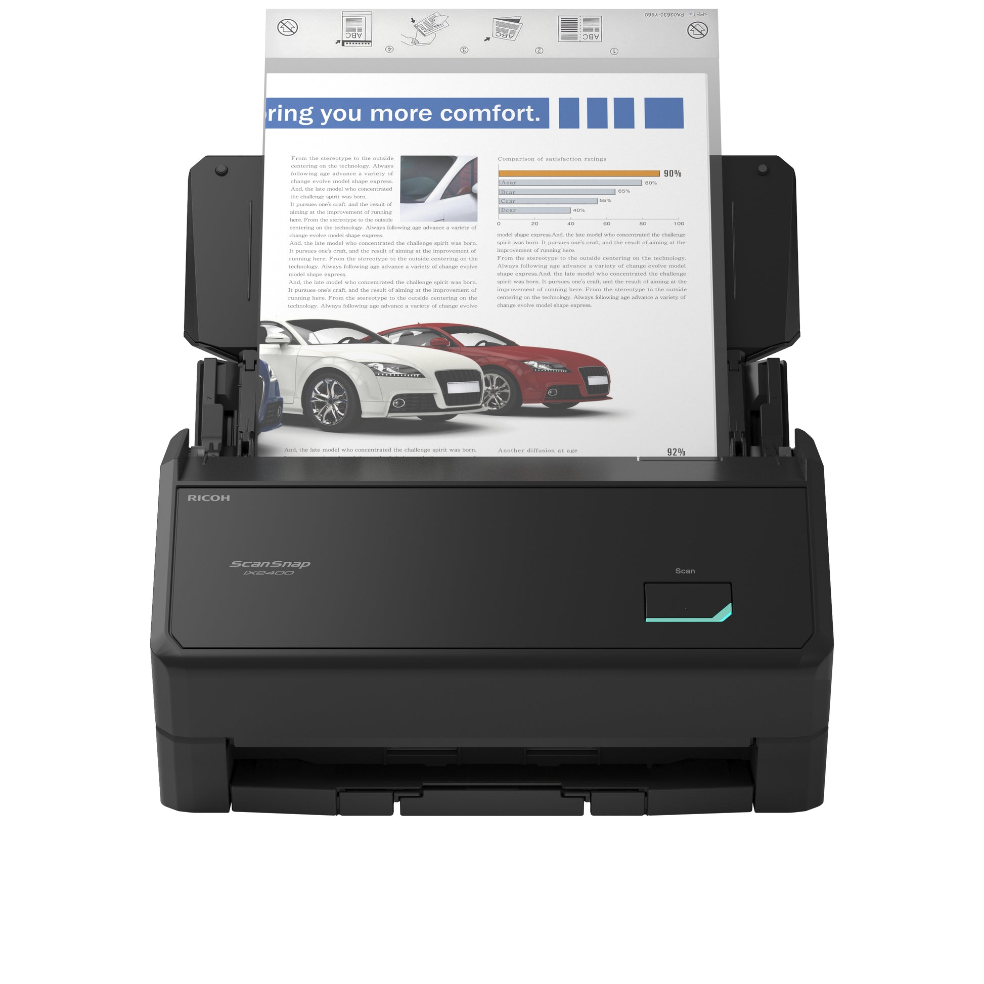 Ricoh Fujitsu ScanSnap iX2400 – Dokumentenscanner, A4